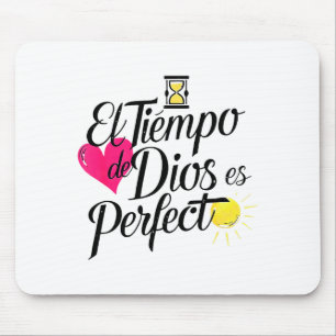 Gottes Zeit Ist Perfekt Christlicher Spruch Mousepad