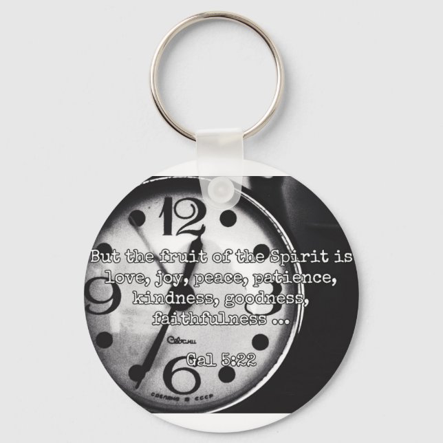 Gottes Zitate: Gal 5:22 — "Frucht des Geistes" Schlüsselanhänger (Vorderseite)