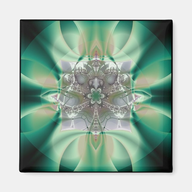 Gottesanbeterin: ethisches Blauprint Magnet (Vorne)