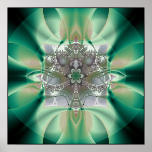 Gottesanbeterin: ethisches Blauprint Poster