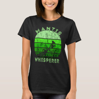 Gottesanbeterin-Flüsterer Retro Vintage Grün Insek T-Shirt