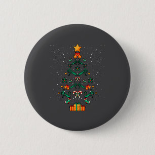 Gottesanbeterin Insekt Weihnachtsbaum Xmas L Button