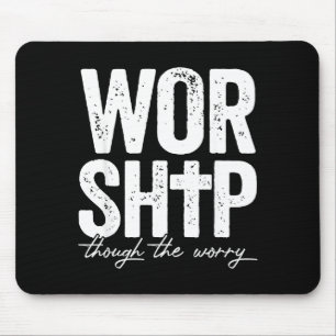 Gottesdienst durch die irrationale christliche Sor Mousepad