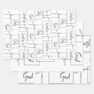 Gottesdienst Geschenkpapier Set