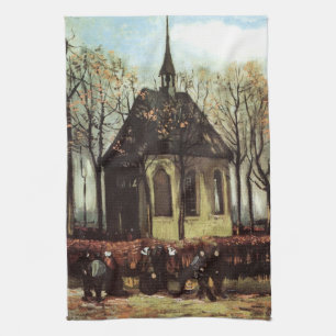 Gottesdienst in der Kirche, Nuenen von Vincent van Geschirrtuch