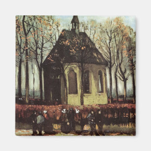 Gottesdienst in der Kirche, Nuenen von Vincent van Magnet