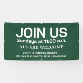 Gottesdienst-Kirchenbanner mit Ihrem Logo Banner