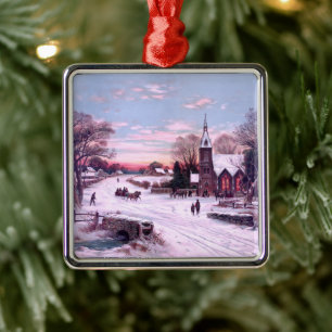 Gottesdienste an Weihnachten Ornament Aus Metall