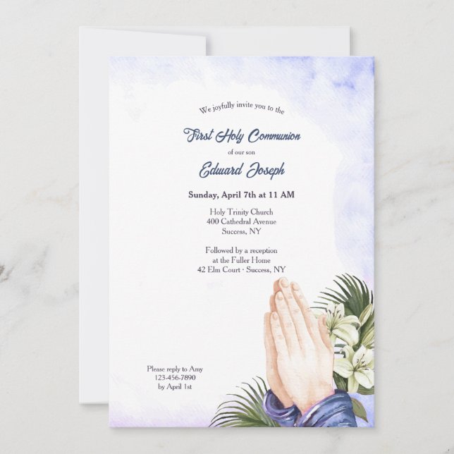 Gottesfürchtige Einladung (Vorderseite)