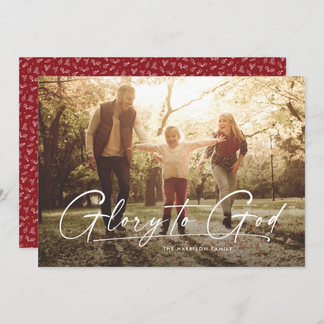 Gottesherrschaft religiöses ein Foto Weihnachten (Vorne/Hinten)