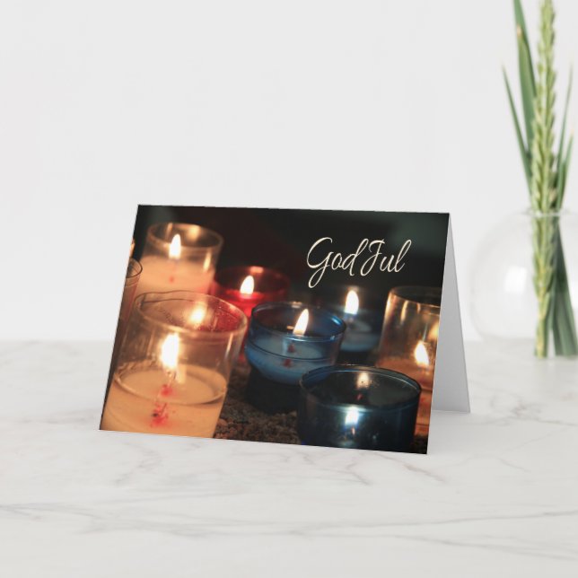 Gottesjul Burning Kerzen Weihnachten (Vorderseite)