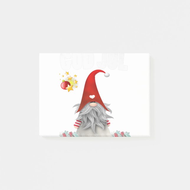 Gottesjul süße Weihnachtsweihe süß-Gnome Post-it Klebezettel (Vorderseite)