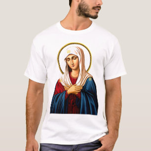 Gottesmutter Jungfrau und Zärtesymbol T-Shirt