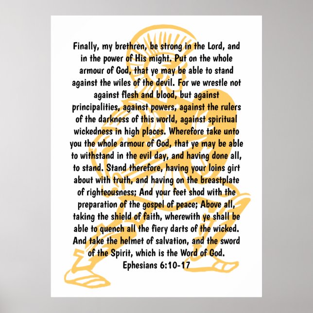 Gottesrüstung Poster (Vorne)