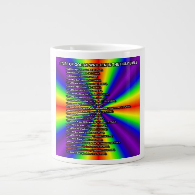 Gottestitel-Tasse Jumbo-Tasse (Vorderseite)