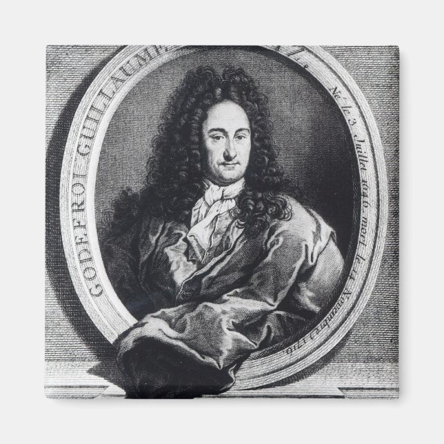 Gottfried Wilhelm Leibniz Magnet (Vorne)