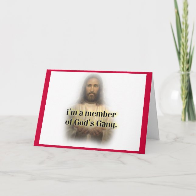 Gottgruppe Feiertagskarte (Vorderseite)