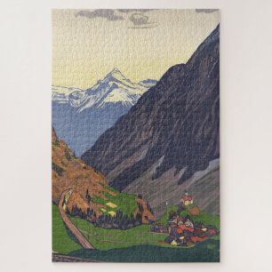 Gotthard-Pass Gebirgspass in den Alpen Puzzle