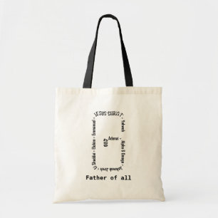 Gottheiten in G-Formed Text Minimalistisch Design Tragetasche