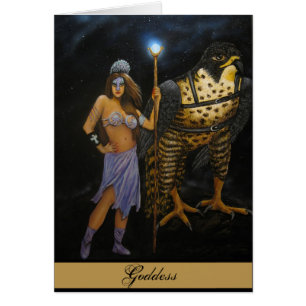 Göttin-Acrylmalerei-Karte