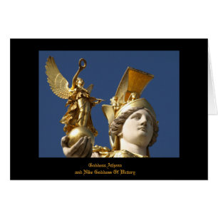 Göttin Athena und Göttin der Siegerkarte!