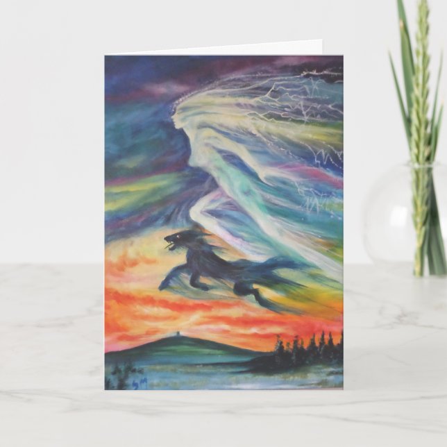 Göttin auf der Glastonbury-Karte Karte (Vorderseite)