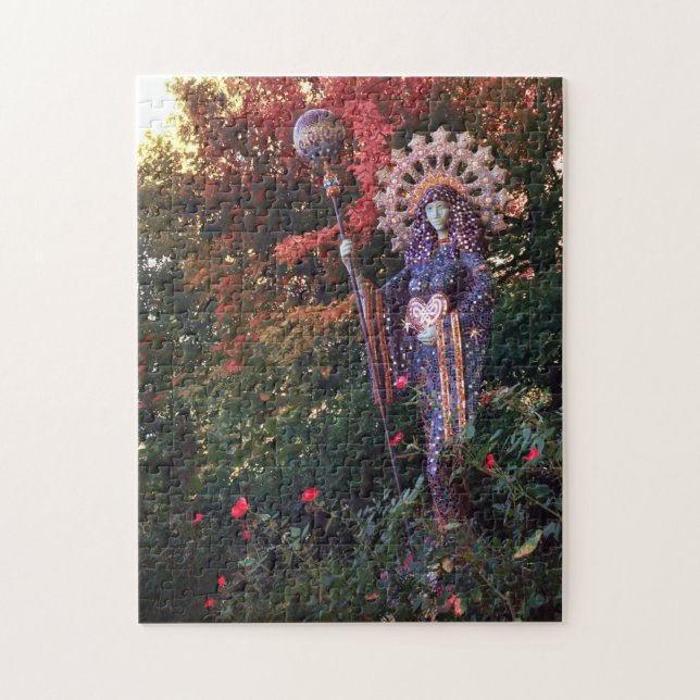 Göttin Aza in Eureka Federn Puzzle (Vertikal)