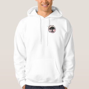 Göttin Baum in jeder Richtung auf Rosa Hoodie