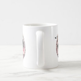 Göttin Baum in jeder Richtung auf Rosa Kaffeetasse