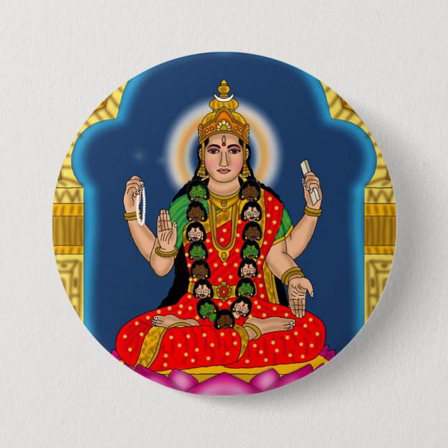 Göttin Bhairavi Button (Vorderseite)