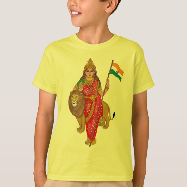Göttin Bharat Mata T-Shirt (Vorderseite)
