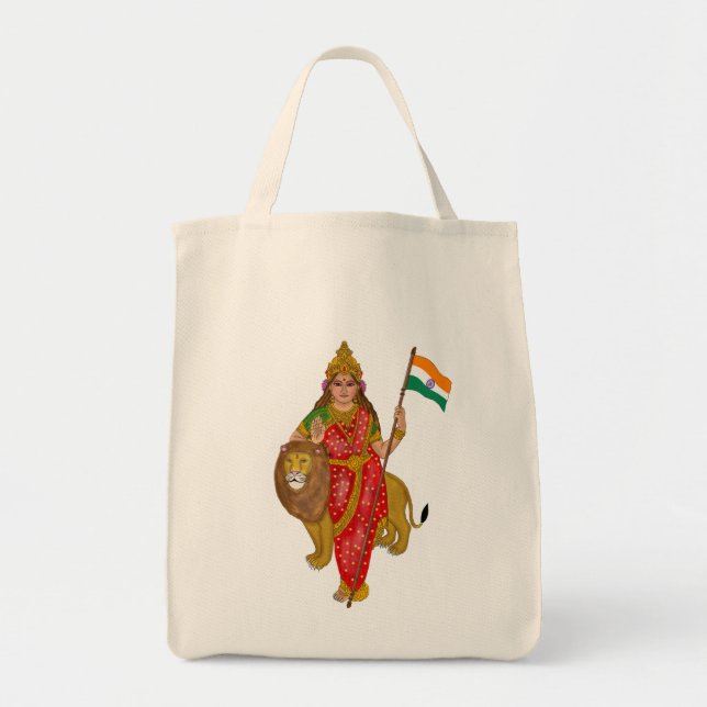 Göttin Bharat Mata-Tasche Tragetasche (Vorne)