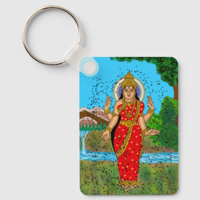 Göttin Bhramari Schlüsselanhänger (Vorderseite)