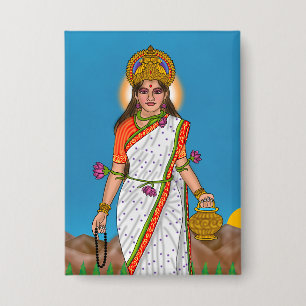 Göttin Brahmacharini Anstecknadel