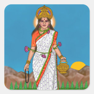 Göttin Brahmacharini Aufkleber