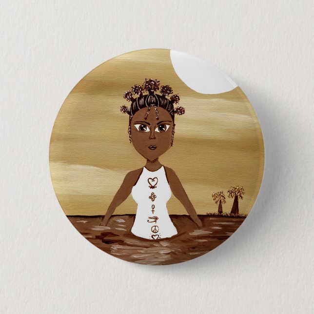 Göttin Button (Vorderseite)