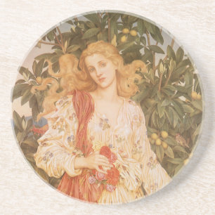 Göttin der Blüten und Blume, Flora von Morgan Untersetzer
