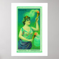 Göttin der Dunkelheit, Hekate, Poster Print