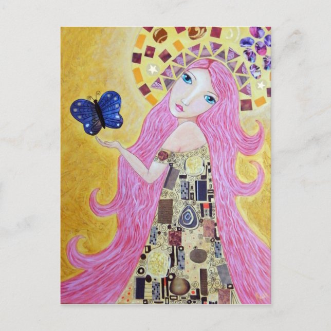 Göttin der Freiheit Postkarte (Vorderseite)