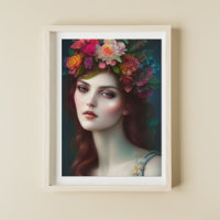 Göttin der Liebe Portrait der Atemberaubenden Blum