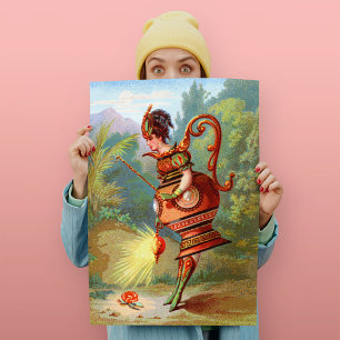 Göttin der Nacht Kunstprint Dish Darlings Poster