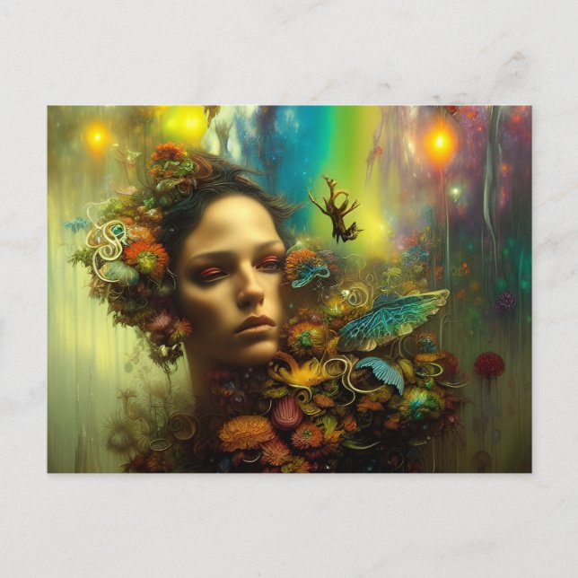 Göttin der Natur Postkarte (Vorderseite)