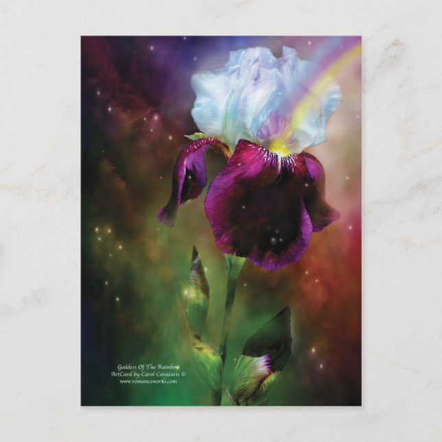 Göttin der Rainbow Art Postcard Postkarte (Vorderseite)