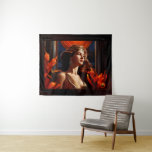 Göttin der Sonne Art Deco Romantischer Glamour Wandteppich<br><div class="desc">Göttin der Sun Art Deco Romantischer Glamour AI Concept Art von Xzendor7; die exquisite Schönheit,  die der Welt Licht gibt. Lesen Sie die Kurze Story auf meiner Website: https://xzendor7.com/goddess-of-the-sun-art-deco-romantic-glamor-xzendor7/</div>