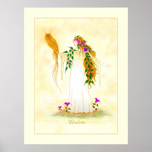 Göttin der Weisheit Poster (Vorne)