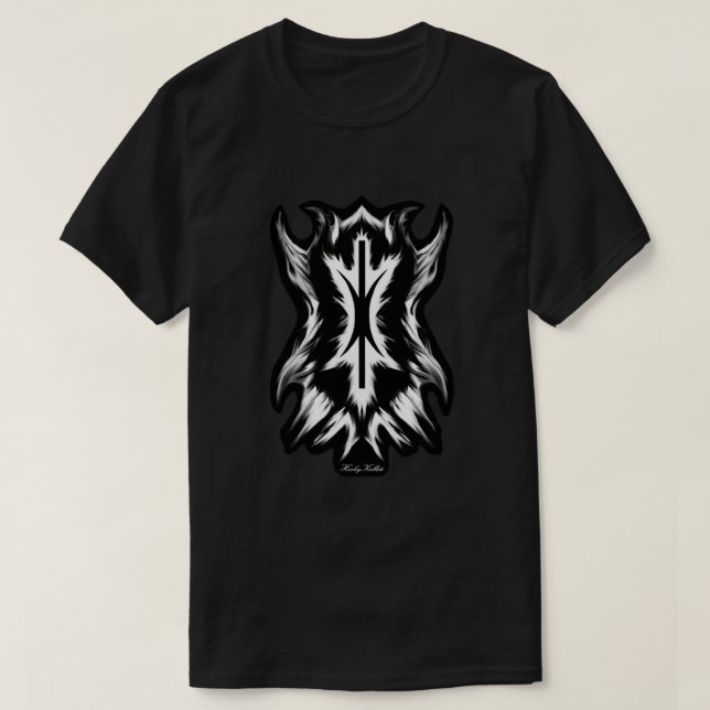 Göttin des Chaos, Eris Flame Art, Discordia T-Shirt (Design vorne)