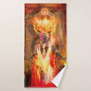 Göttin des Feuers PELE Badehandtuch