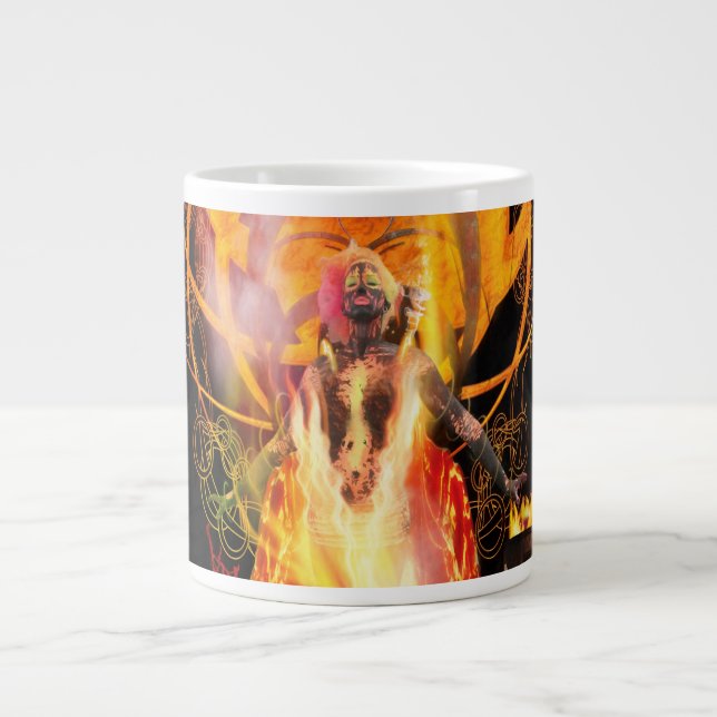 Göttin des Feuers PELE Jumbo-Tasse (Vorderseite)