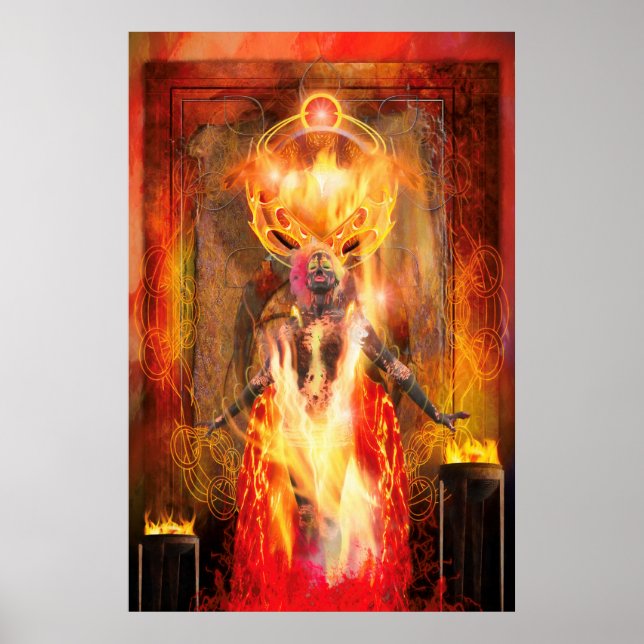 Göttin des Feuers PELE Poster (Vorne)