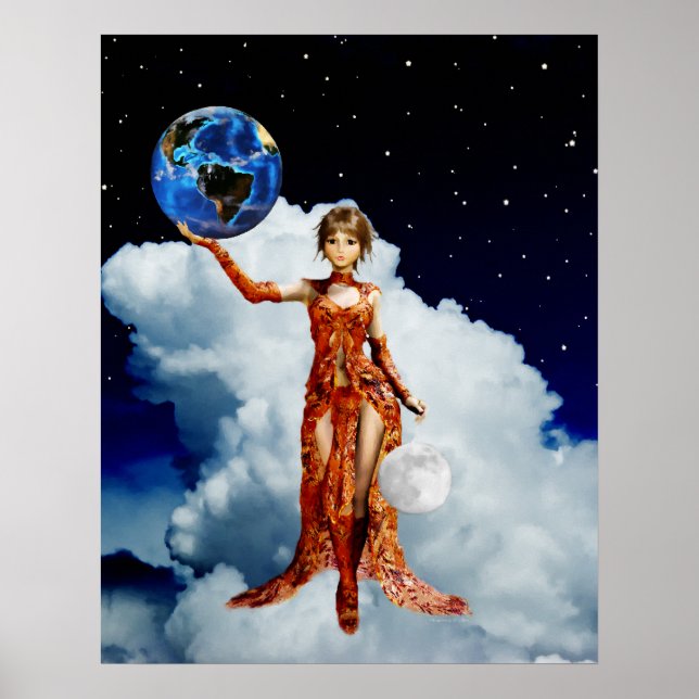 Göttin des Universe Poster (Vorne)